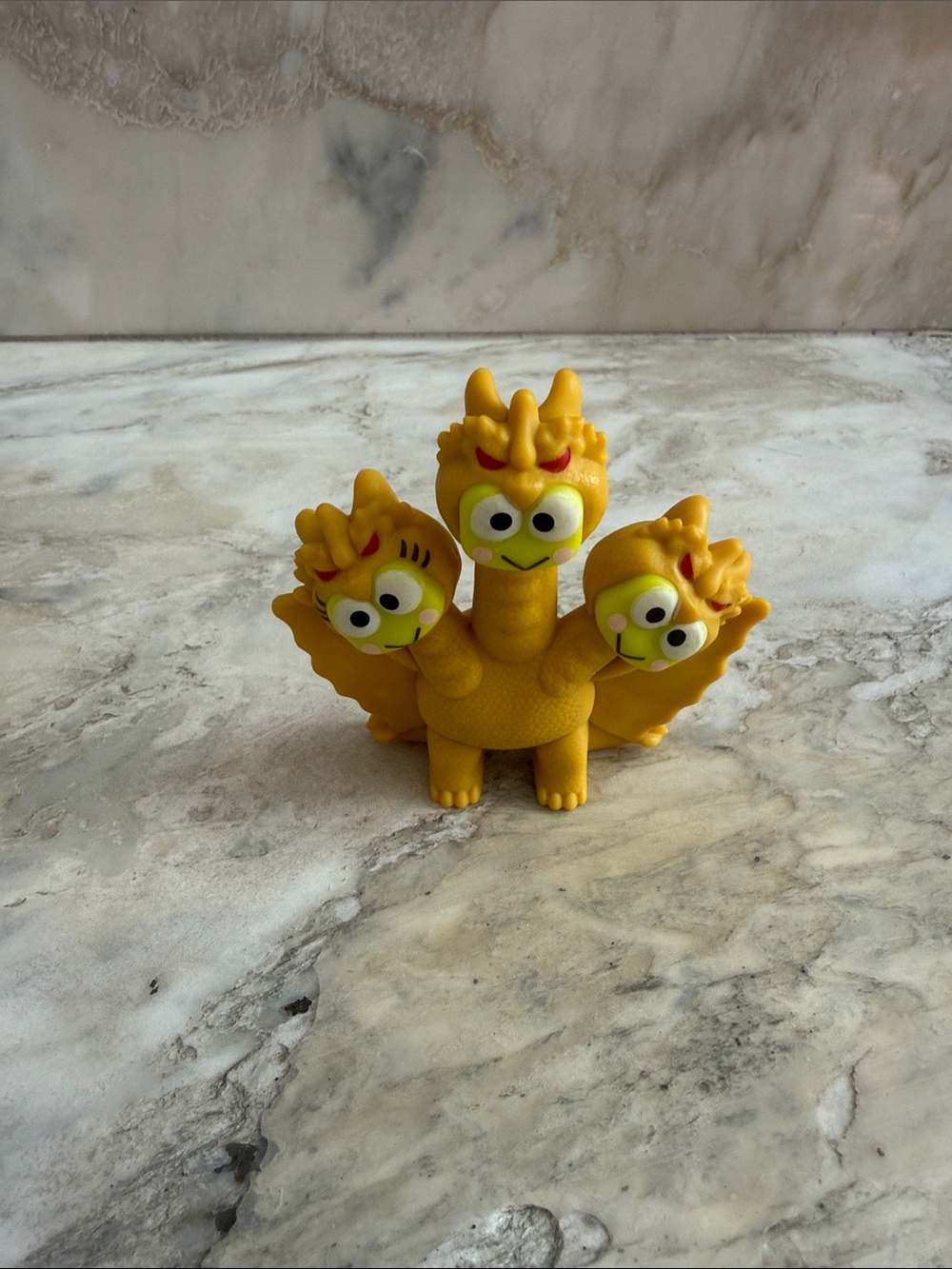 Sanrio Yellow Three-Headed Dragon Figure